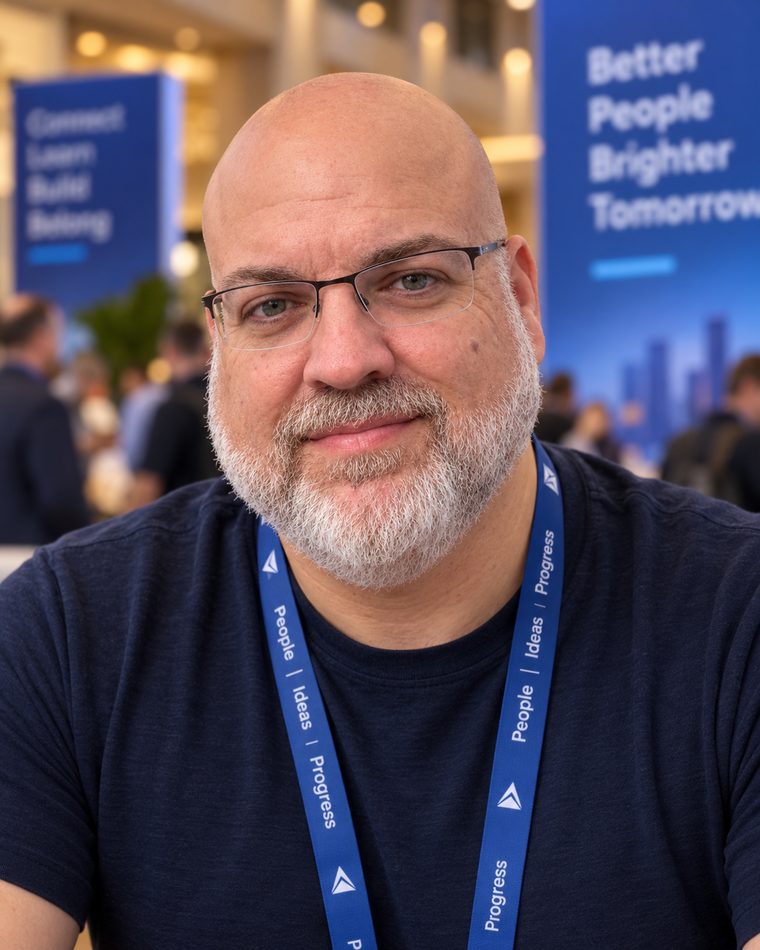 Portrait of Joe Blanchard at a conference