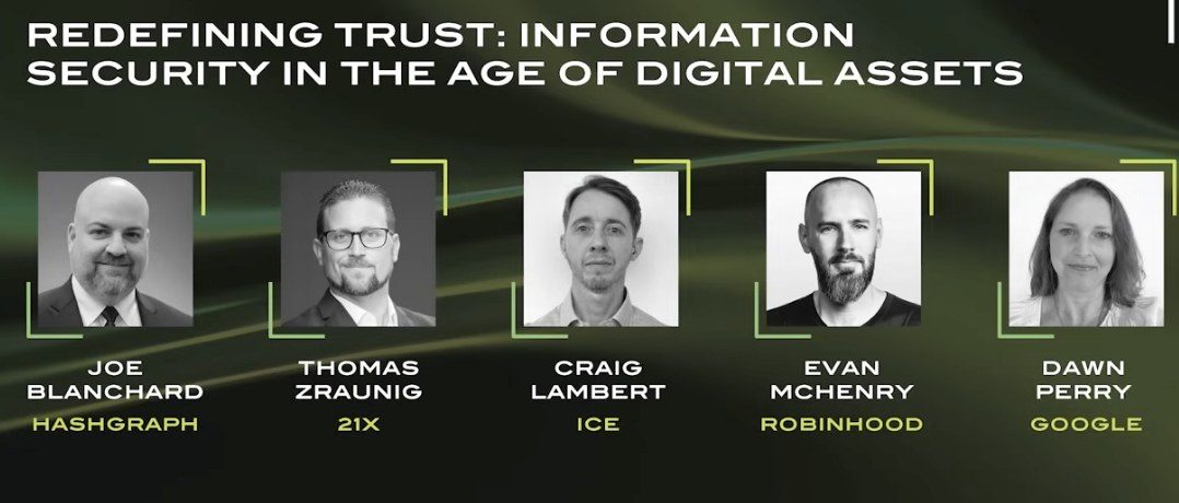 Speaker lineup for Redefining Trust: Information Security in the Age of Digital Assets