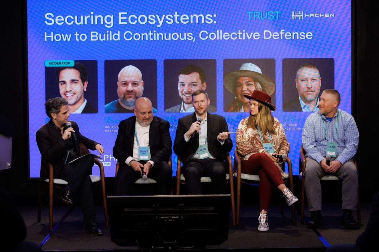 Joe Blanchard on a panel titled Securing Ecosystems